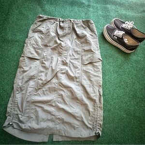 Utility Cargo Midi Skirt